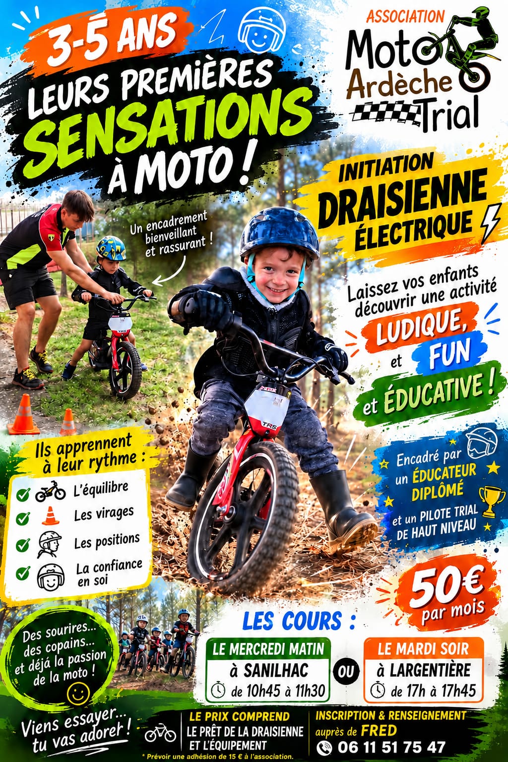 Draisienne électrique enfant 3 à 5 ans : une initiation ludique en Ardèche